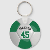 Donkere groene en witte Sleutelhanger van het Team (Achterkant)