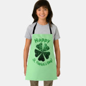 Donkere groene glitter spargel Shamrock St Patrick Schort (Insitu)