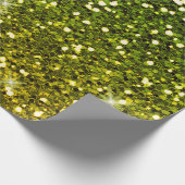 Donkere groene goudglitters cadeaupapier (Hoek)