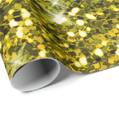 Donkere groene goudglitters cadeaupapier (Rol Hoek)