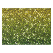Donkere groene goudglitters tafelkleed (Voorkant (Horizontaal))
