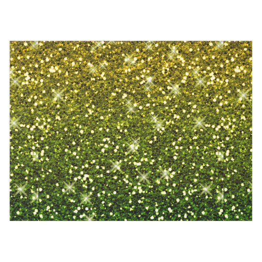 Donkere groene goudglitters tafelkleed (Voorkant (Horizontaal))