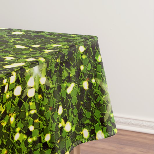 Donkere groene goudglitters tafelkleed (Voorbeeld)