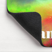 Donkere groene holografische hemel met aangepaste muismat (Hoek)