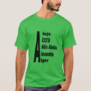 Donkere groene klavertje vier T-shirt voor mannen