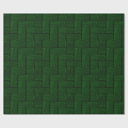 Donkere groene lincoln-logs die papier verpakken (Vlak)