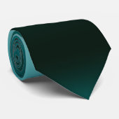 Donkere groene ombre gradiënt Mannen Stropdas (Opgerold)