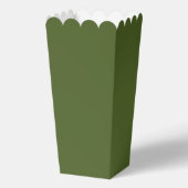 Donkere, groene, stevige kleur bedankdoosjes (Achterkant)