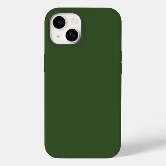 Donkere, groene, stevige kleur Case-Mate iPhone case (Achterkant)