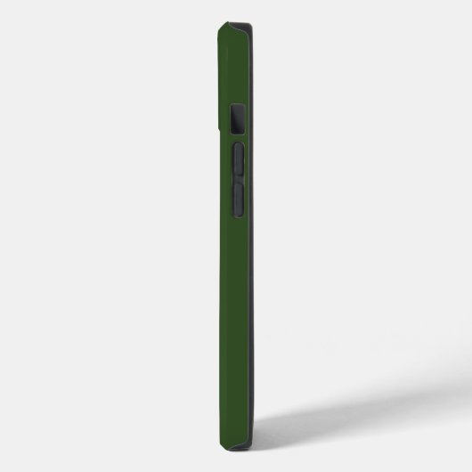 Donkere, groene, stevige kleur Case-Mate iPhone case (Achterkant / Links)