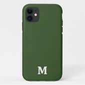 Donkere, groene, stevige kleur Case-Mate iPhone case (Achterkant)