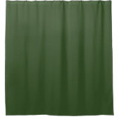 Donkere, groene, stevige kleur douchegordijn (Voorkant)