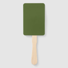 Donkere, groene, stevige kleur handwaaier