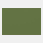 Donkere, groene, stevige kleur inpakpapier vel (Voorkant 2)