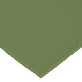 Donkere, groene, stevige kleur korte tafelloper (Hoek)