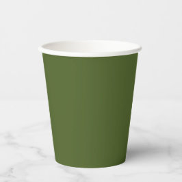 Donkere, groene, stevige kleur papieren bekers
