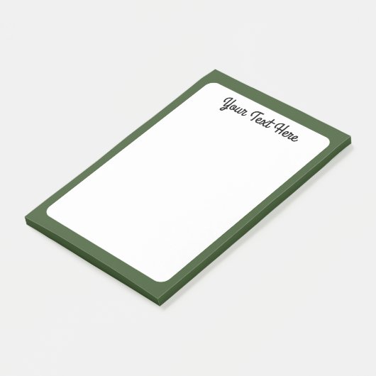 Donkere, groene, stevige kleur post-it® notes (Schuin)