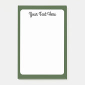 Donkere, groene, stevige kleur post-it® notes (Voorkant)