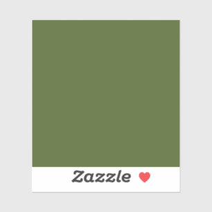 Donkere, groene, stevige kleur sticker