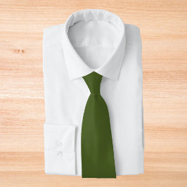 Donkere, groene, stevige kleur stropdas