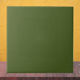 Donkere, groene, stevige kleur tegeltje