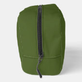 Donkere, groene, stevige kleur toilettasje (Rechts)