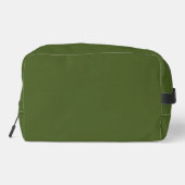 Donkere, groene, stevige kleur toilettasje (Achterkant)