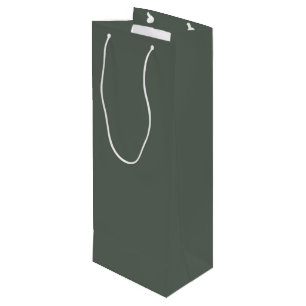 Donkere, groene, vaste kleur in het bos - Kleur -  Wijn Cadeautas