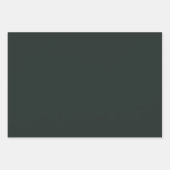 Donkere, groene, vaste kleur met Oerwoud Inpakpapier Vel (Voorkant)