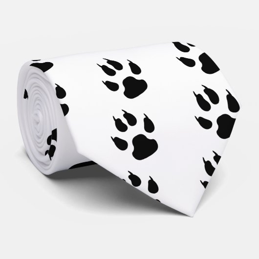 Donkere grote poot stropdas (Opgerold)