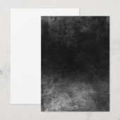 Donkere grunge - B&W Save The Date (Voorkant / Achterkant)