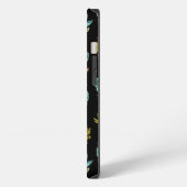 Donkere Grunge Cactus Patroon iPhone Hoesje (Linkerkant)