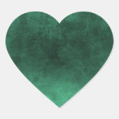 Donkere grunge - groen hart sticker (Voorkant)