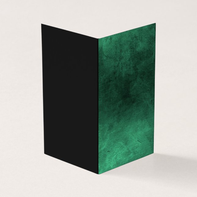 Donkere grunge - groen kaart (Buitenkant)