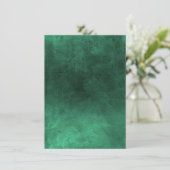 Donkere grunge - groen save the date (Staand voorkant)