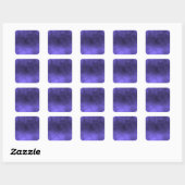 Donkere Grunge - Indigo Vierkante Sticker (Vel)