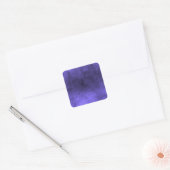 Donkere Grunge - Indigo Vierkante Sticker (Envelop)