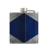 Donkere Grunge Vlag van Schotland Heupfles (Achterkant)