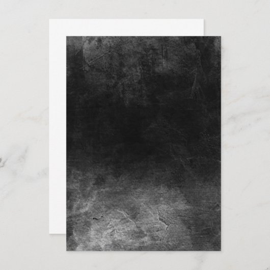 Donkere Grunge - Z&W Save The Date (Voorkant / Achterkant)