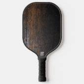 Donkere Hakhoutblok Pickleball Paddle (Voorkant)