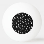 Donkere Halloween Geesten Pingpongbal (Achterkant)