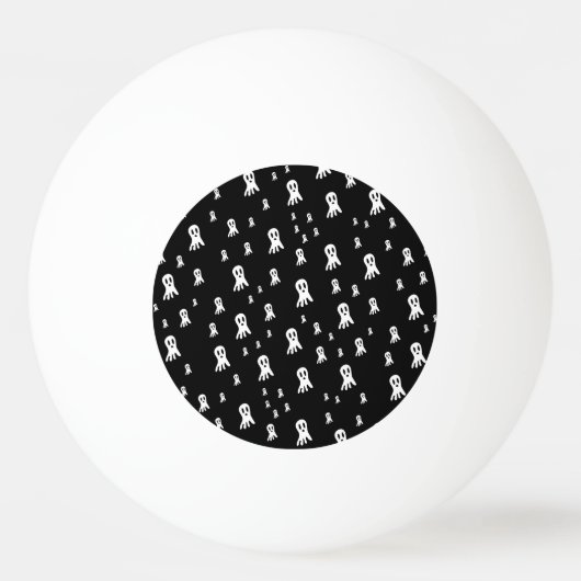 Donkere Halloween Geesten Pingpongbal (Voorkant)