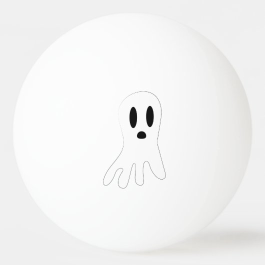 Donkere Halloween Geesten Pingpongbal (Voorkant)