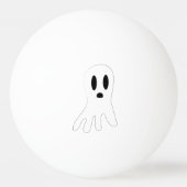 Donkere Halloween Geesten Pingpongbal (Achterkant)
