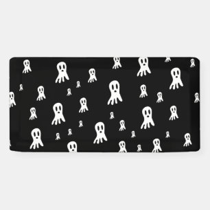 Donkere Halloween Geesten Spandoek