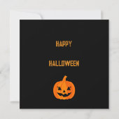 Donkere Halloween Night Spooky Graveyard Landschap Kaart (Achterkant)