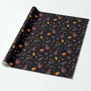 Donkere Halloween Pet Gift Wrapping Paper Cadeaupapier