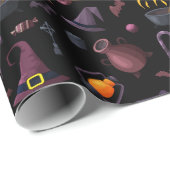 Donkere Halloween Pet Gift Wrapping Paper Cadeaupapier (Rol Hoek)