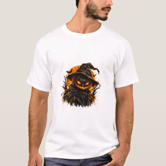 Donkere Halloween Pompoen T-shirt