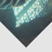 Donkere Harlekijn Vrouw Decoupage Papier (Detail)